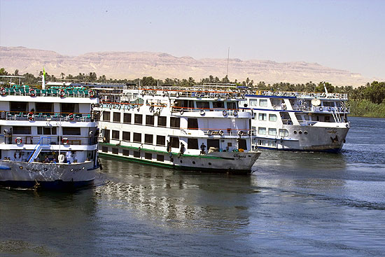 Nilkreuzfahrt-Schiffe in Ägypten