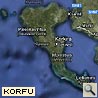 Karte Insel Korfu