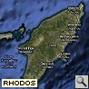 Satellitenansicht Insel Rhodos