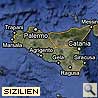 Satellitenansicht Sizilien