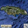 Karte von Jamaika in der Karibik