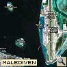 Karte der Malediven im Indischen Ozean