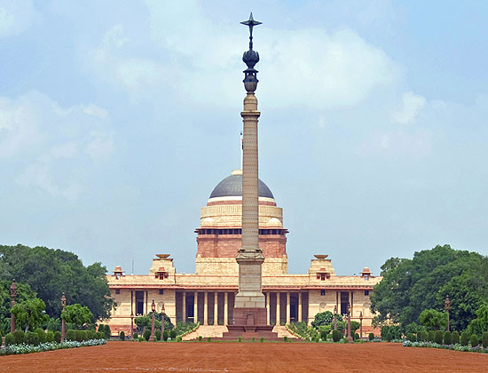 Rashtrapati Bhavan - Residenz des Präsidenten in Neu-Delhi
