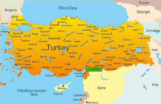 Karte: Karatepe in der Türkei