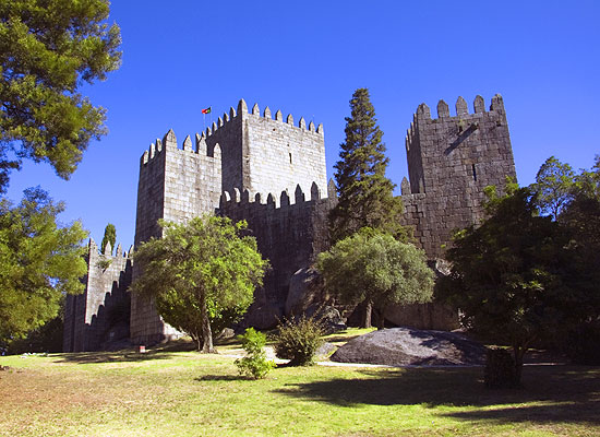 Guimaraes Castle in Guimarães
