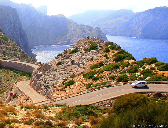 Mallorca: Anfahrt zum Cap de Formentor