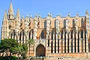 Sehenswürdigkeit auf Mallorca: Kathedrale La Seu in Palma (Balearen, Spanien)
