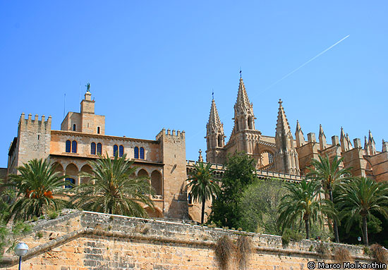 Königspalast und Kathedrale La Seu in Palma
