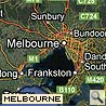 Landkarte Melbourne