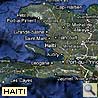 Karte von Haiti in der Karibik