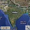 Karte von Indien in Asien
