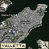 Karte Valletta