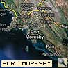 Satellitenansicht Port Moresby