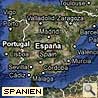 Karte von Spanien in Europa
