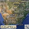 Karte von Südafrika in Afrika