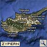 Karte von Zypern in Asien